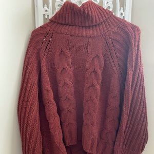 Rustic orange soft turtleneck sweater size LG